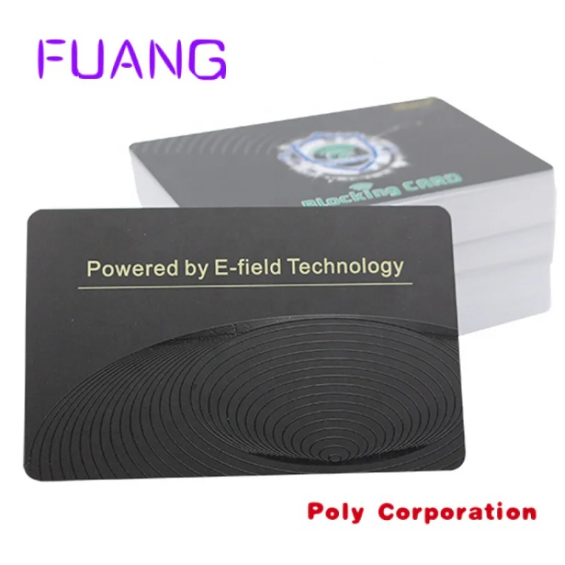 Custom  Hot selling Custom E-shield card holder RFID Protection Anti-theft RFID Blocking Card