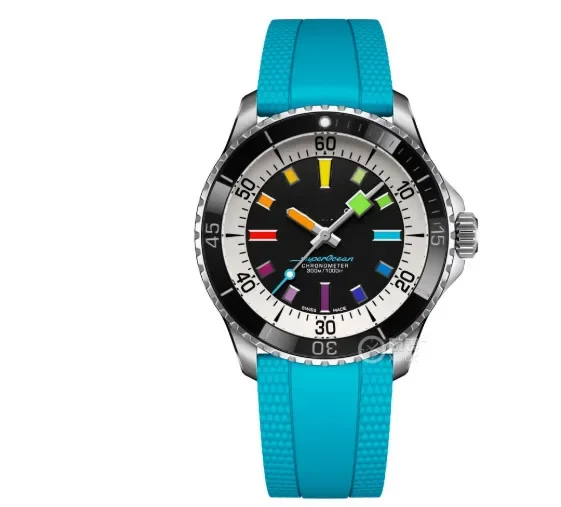 2025 고급 명품 브랜드 슈퍼 오션 남성용 시계 방수 스테인리스 스틸 스포츠 스크류인 패션 남성용 시계 스프링