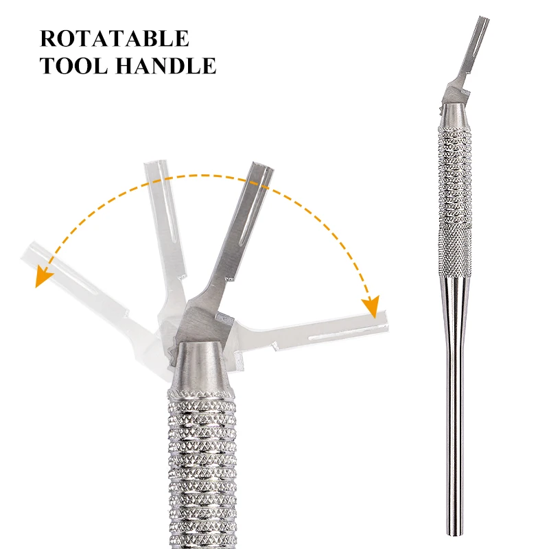 

1 шт., вращающийся хирургический нож из нержавеющей стали