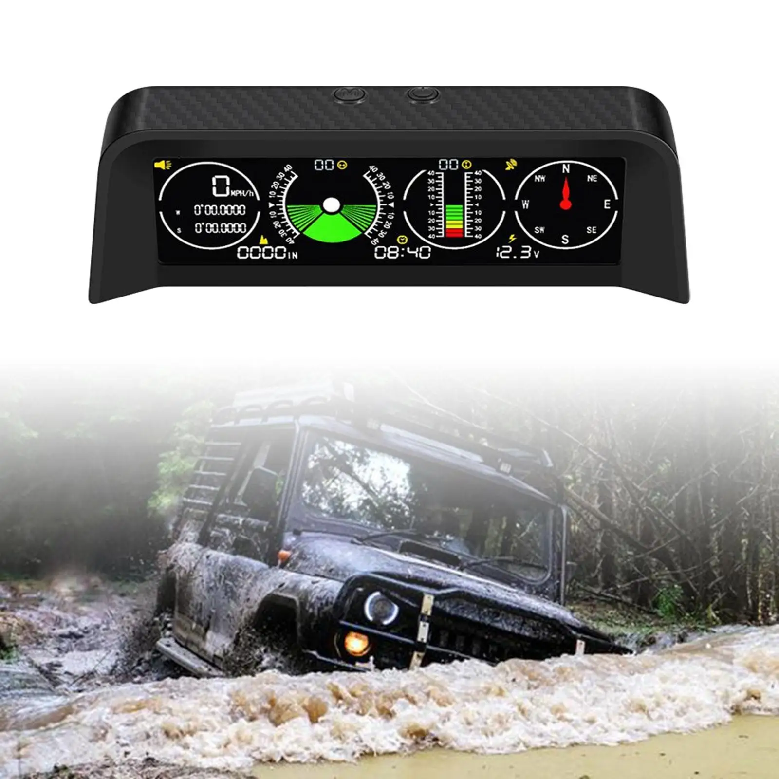 Car HUD Easy Installation 6in Screen Accessories Horizontal Slope Balancer HUD Head up Display for Automobile Vehicles Cars