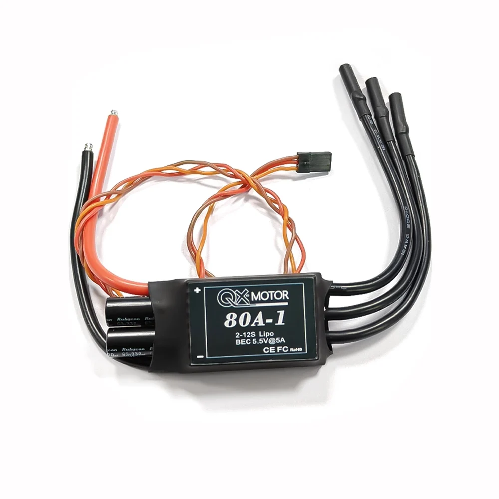 80A 2-12S brushless ESC High pressure Speed Controler With 5.5V 5A BEC for brushless motor suitable for Drone Fixed-wing Parts