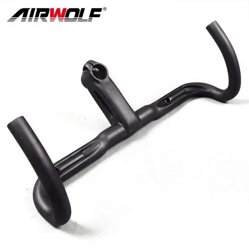 Airwolf T800 Carbon Drop Bar Road Bicycle Handlebar 400/420/440mm 3K Matte Gloss Racing Bike Handle Bars