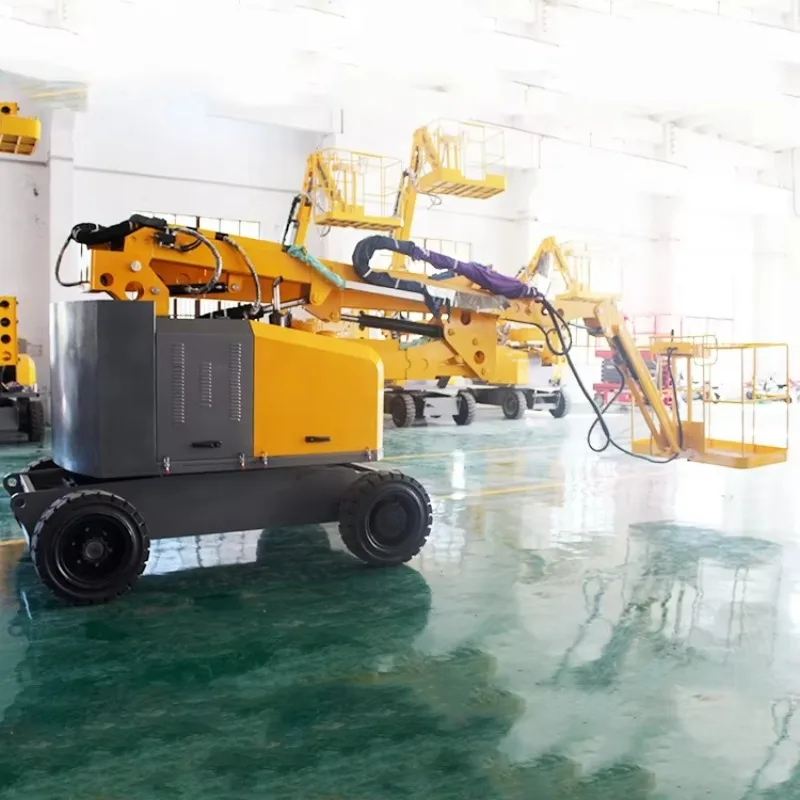 Customize 22m Working Height Elevator Diesel Engine Construction Lifter Man Lift 12V Battery Control Crank Lift