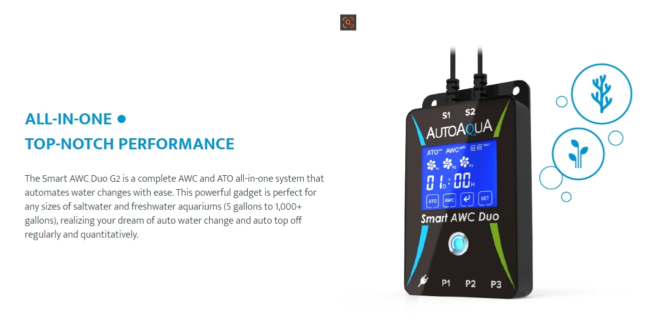 AUTOAQUA SAWC-406P Smart Auto Water Changer AWC Duo G2 Complete