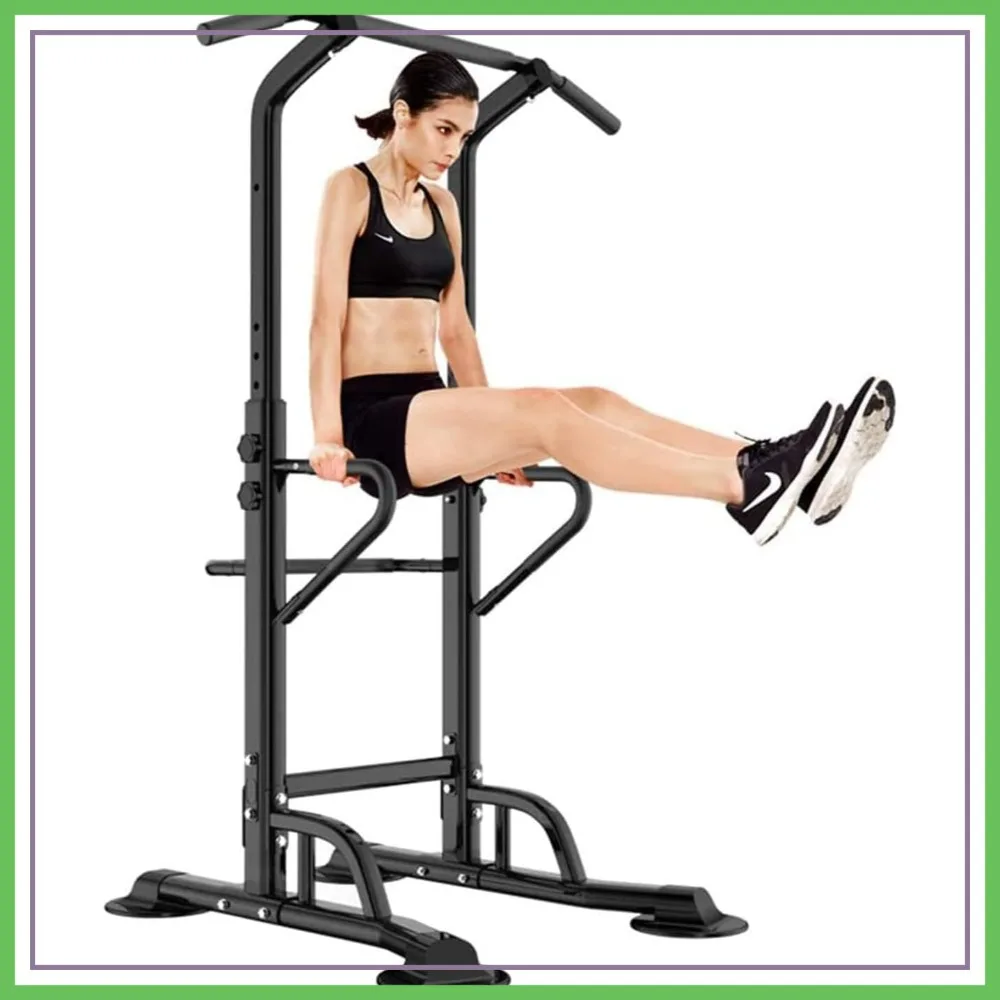 

Adjustable Power Tower: Pull Up & Dip Station for Home Strength Training Fitness Workout
