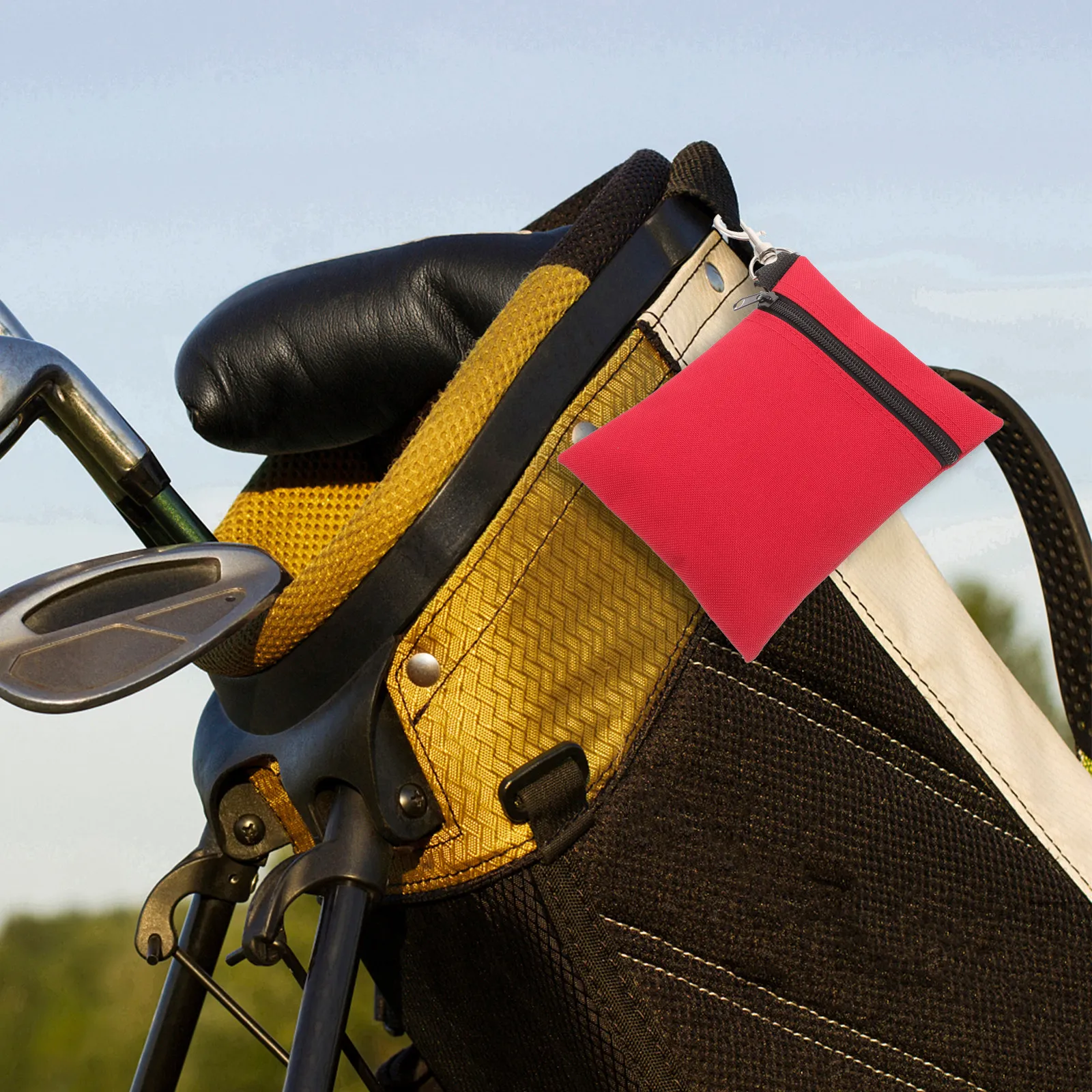 

Waist Golf Ball Bag Simple Design Convenient Hanging Golfing Ball Holder Reusable Small Pouch for Daily Use Anti Scratch
