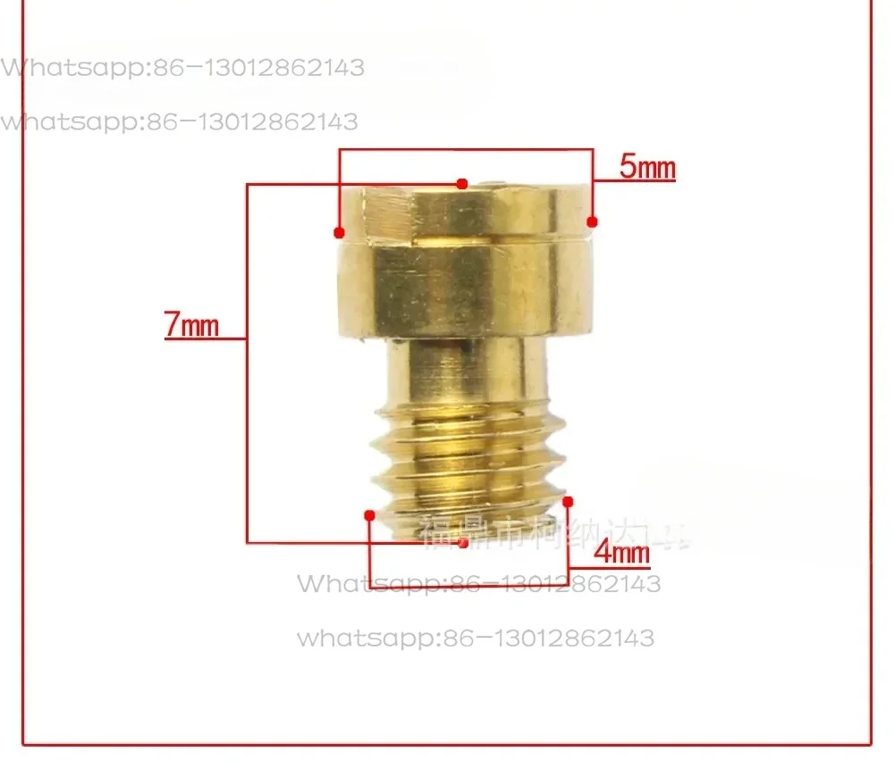 GY6 carburetor M4 nozzle main and auxiliary measuring holes 139QMA accessories, main nozzle 15 capsules (2 pieces)