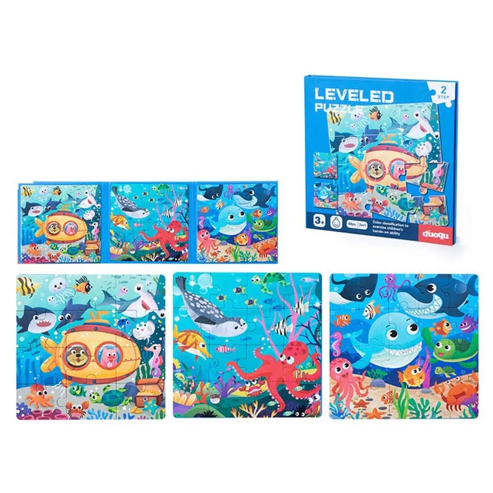 Cartoon Pattern Advanced Magnetic Children's Puzzle Leveled Easy To Difficult Early Learining Magnetic Puzzles Multicolor