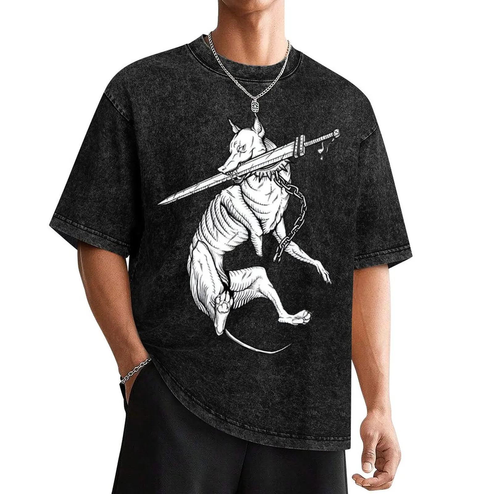 

The warrior Dog T-Shirt vintage graphic tee tees tops sports fans mens plain t shirts
