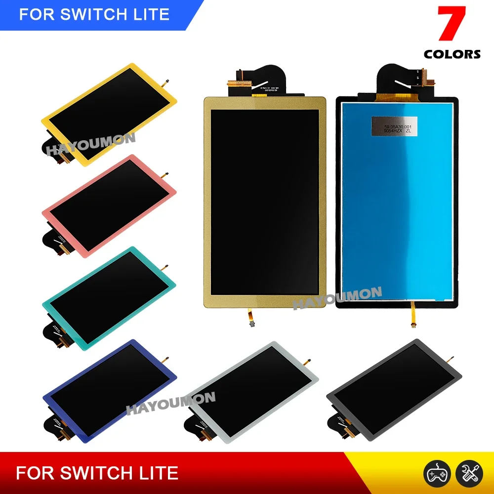

7 цветов 2IN1 для Switch Lite, оригинальный ЖК-дисплей с сенсорным экраном, полностью установленная замена в сборе для экрана Switch Lite