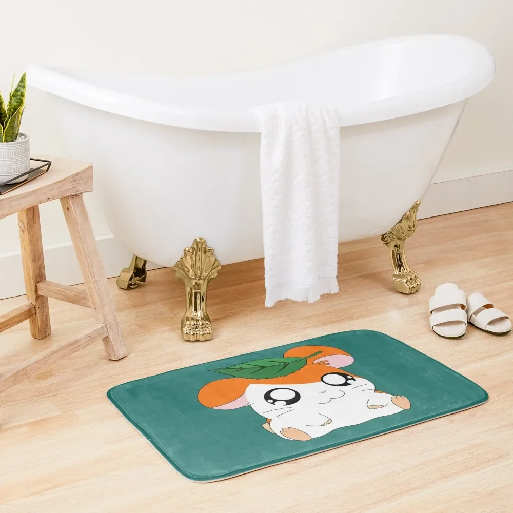 

Hamtaro with Leaf Bath Mat Bathroom Accessories Sets Carpet Bathroom Wc Mat