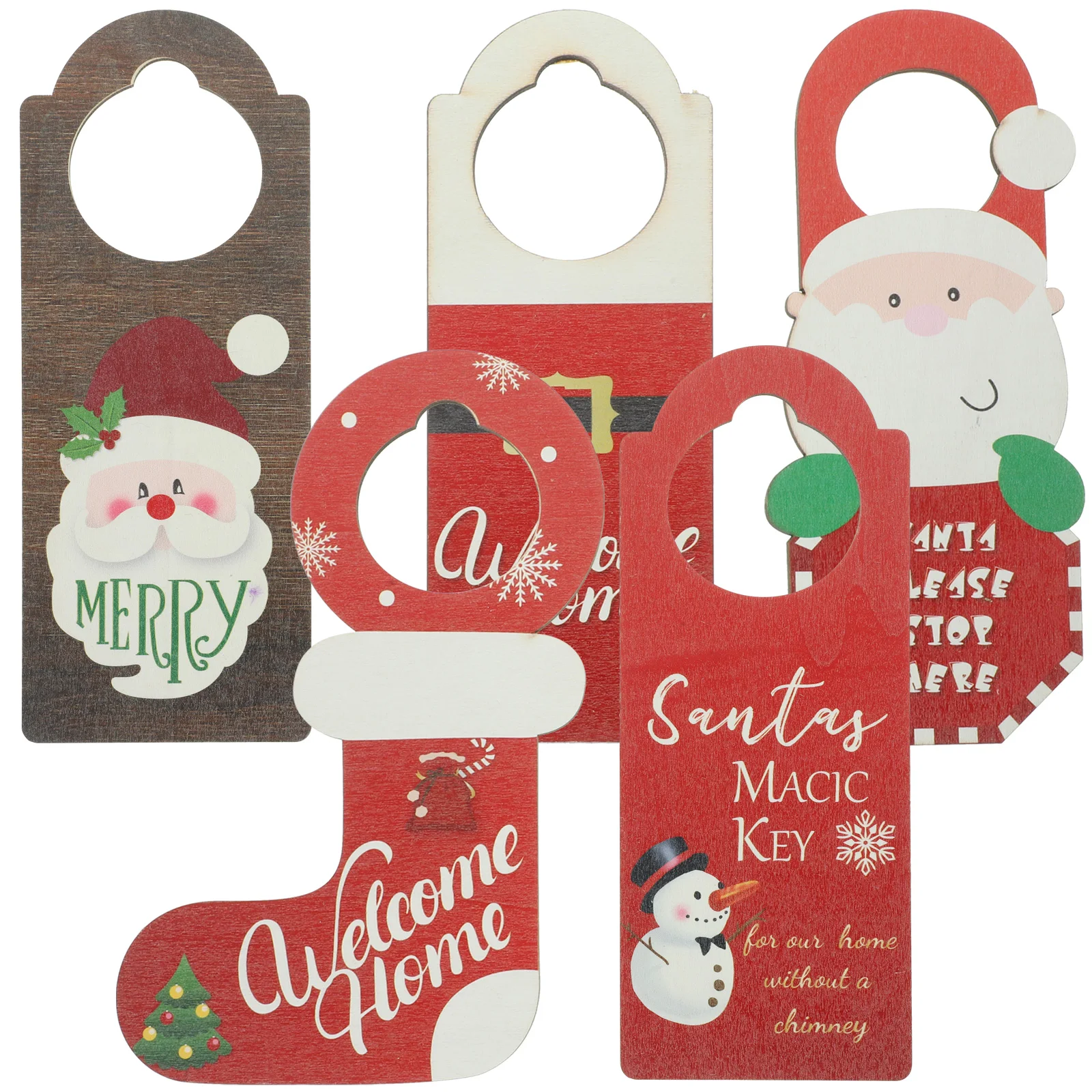 

Decor Christmas Door Hanging Decoration Vintage Valentine's Day Ornaments Wooden