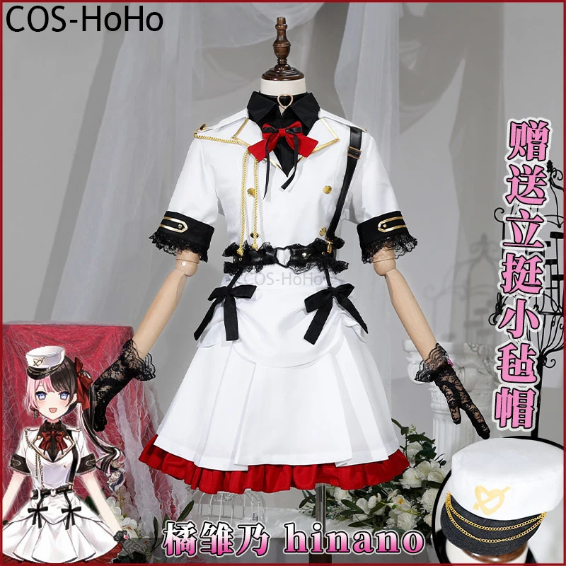 COS-HoHo Vtuber Nijisanji VSPO! Hinano Tachibana Game Suit Lovely Dress Uniform Cosplay Costume Halloween Party Outfit Women