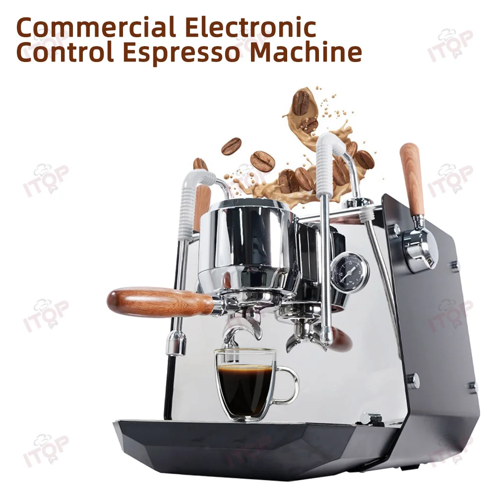 Professional 2200w 15 Bar Stainless Steel Commercial Home Coffee Maker Espresso Machine ULKA Vibration Pump Coffee Machine