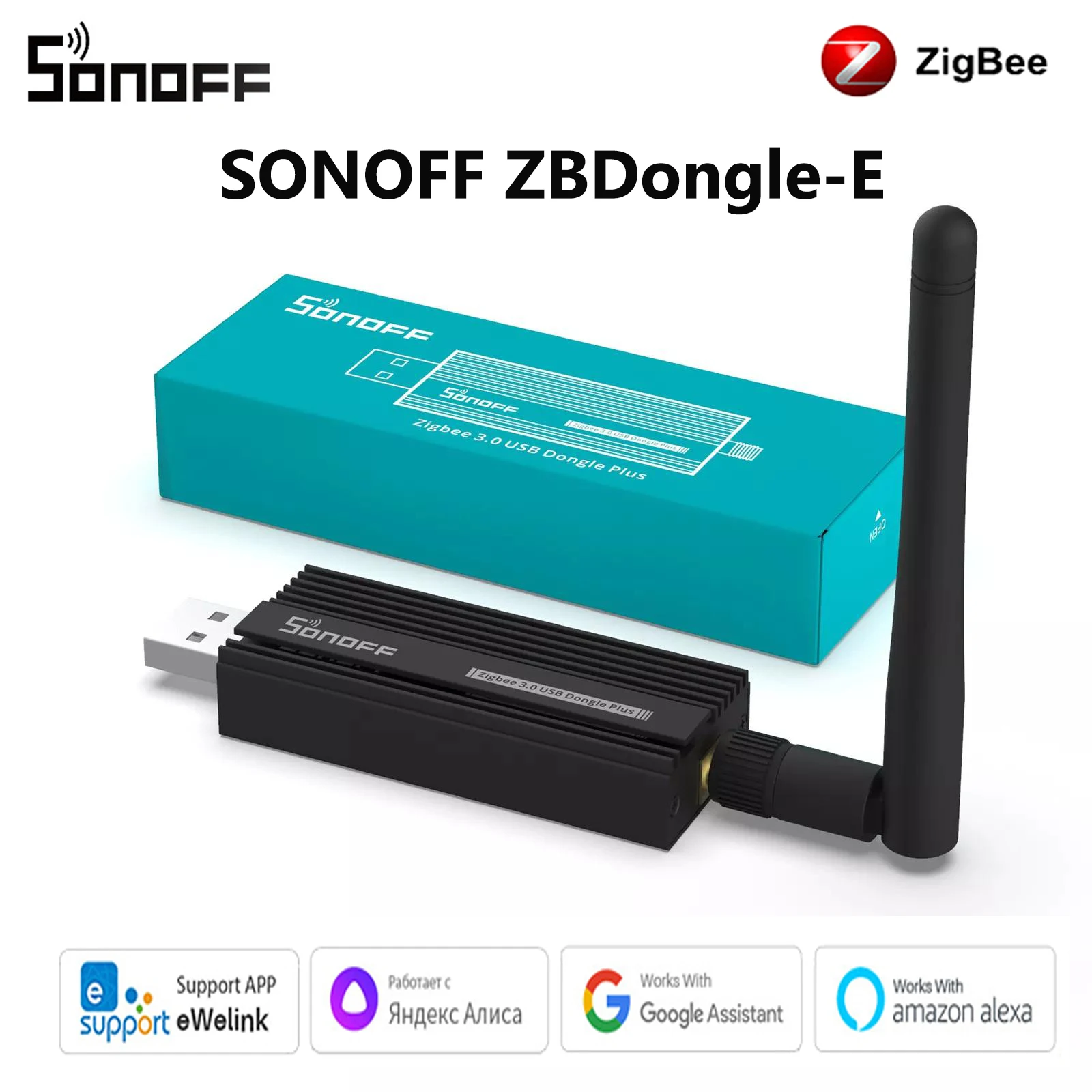 SONOFF ZBDongle-E Zigbee 3.0 USB Dongle Plus Wireless Zigbee Gateway Analyzer Zigbee2MQTT USB Interface Capture Smart Home