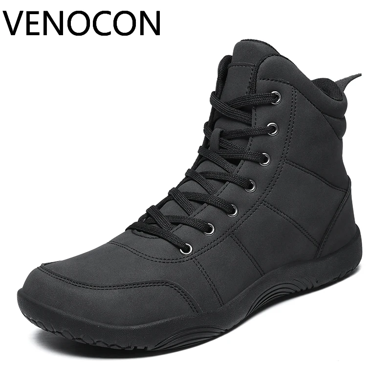 VENOCON Adult Combat Barefoot Sneakers Winter Man Men's Wide Toe Nose Hiking Trail Zero Drop Boots Shoes Footwear For Women