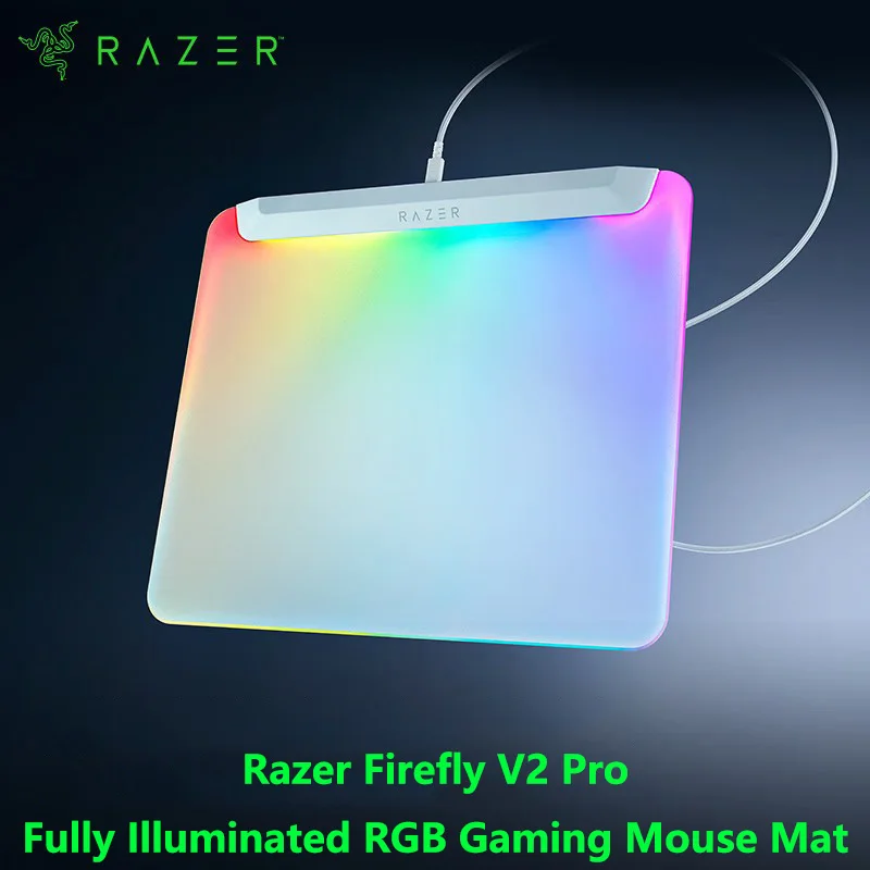 

Игровой коврик для мыши Razer Firefly V2 Pro с полной подсветкой RGB-дизайн с подсветкой-15-зонное хромное освещение-встроенный USB 2.0 порт