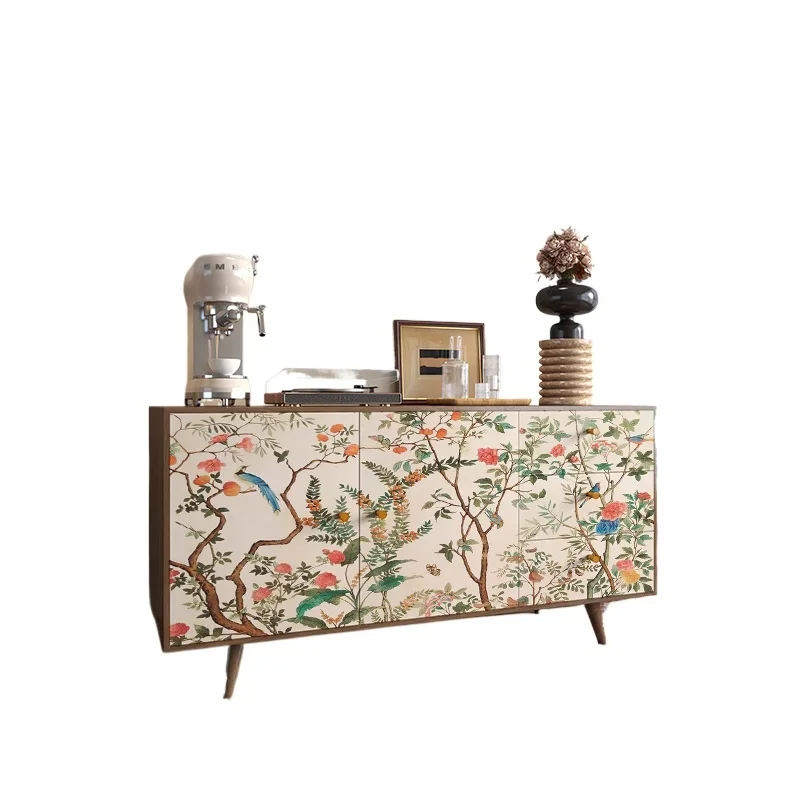 

Французский легкий роскошный комод в китайском стиле, из массива дерева, для столовой, пристенный, со встроенным хранением