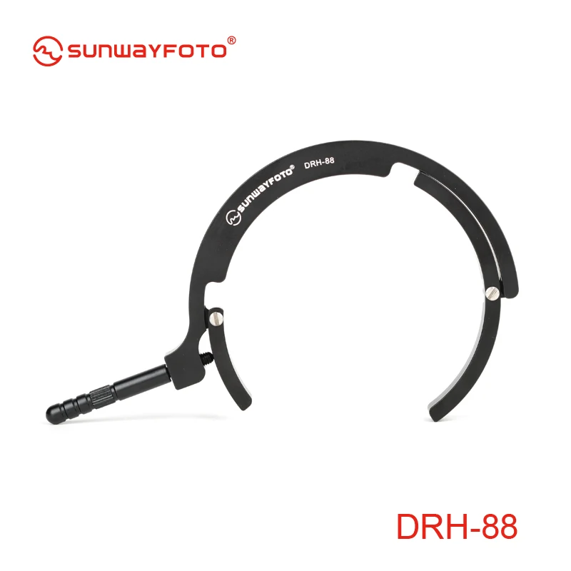 Imagem -02 - Sunwayfoto Lens Suporte Tripé Quick Release Plate Suporte Lente Telefoto Focagem Handle Dslr Suporte Lens Drh60 65 70 77 88