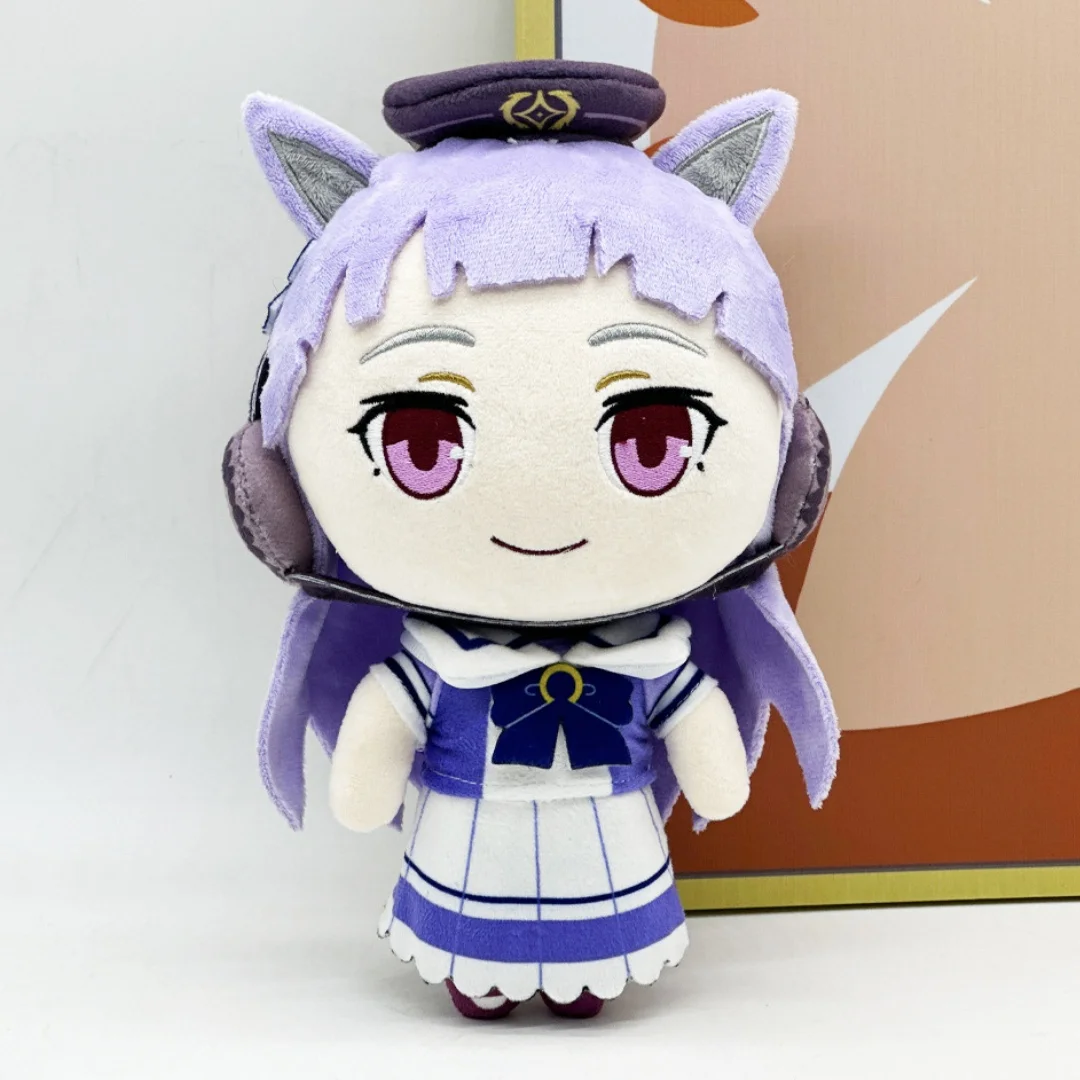 Kawaii Uma Musume Plush Toys Pretty Derby Anime Character Gold Ship Plushie Soft Stuffed Doll for Fans Collectible Birthday Gift