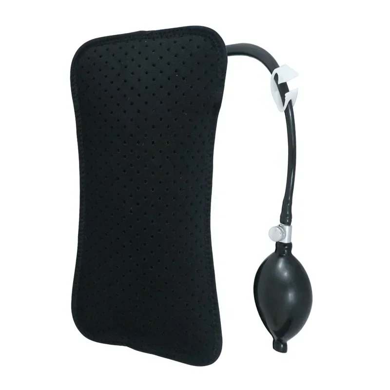 Inflatable Lumbar Pillow Support Cushion Portable Neck Shoulder Posture Corrector Massage Orthopedic Back Pain Relief Car Seat