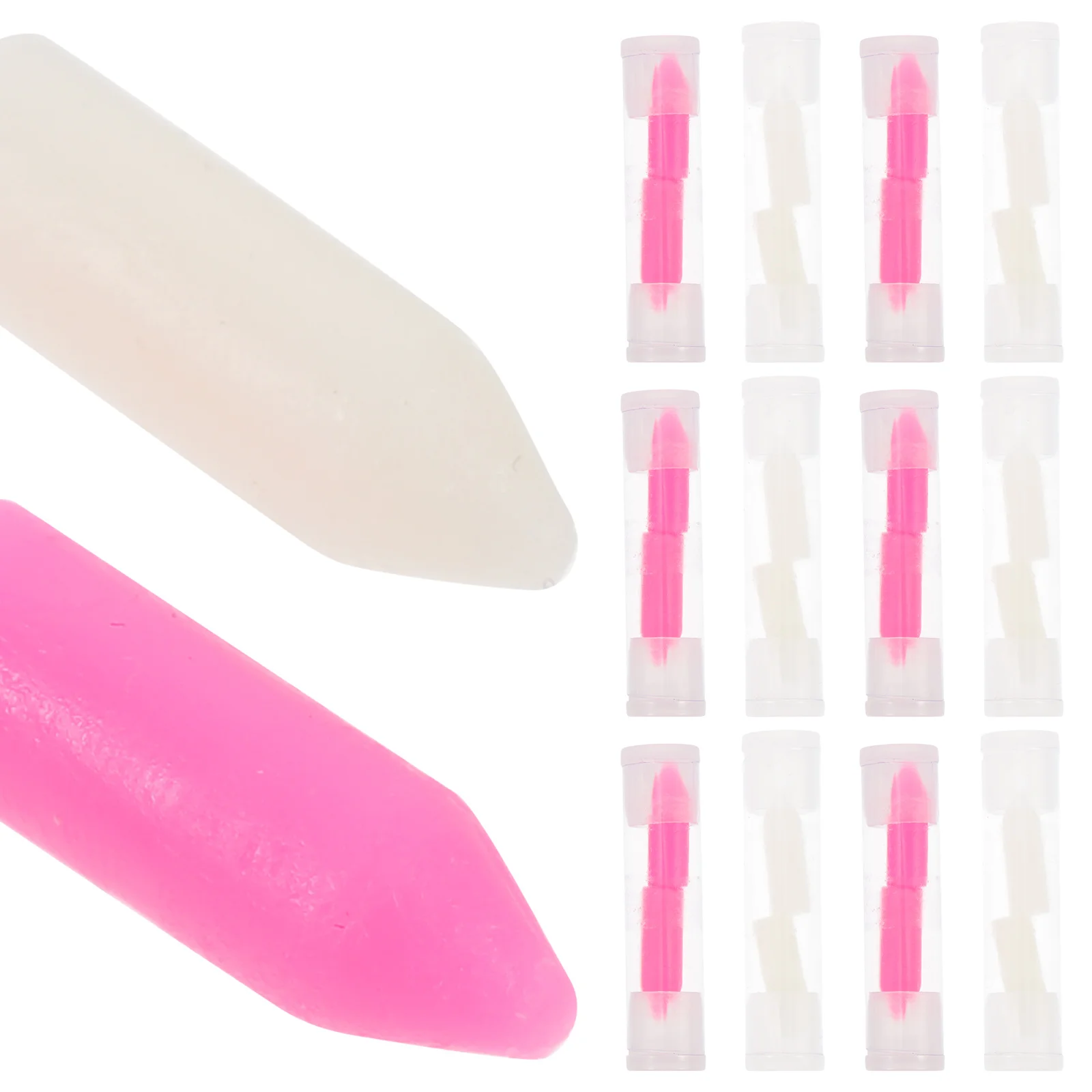 12pçs pontas de cera selecionadora de strass, acessórios de manicure, arte de unha, ferramentas diy, selecionador de cera substituível, pontas de cabeça de substituição