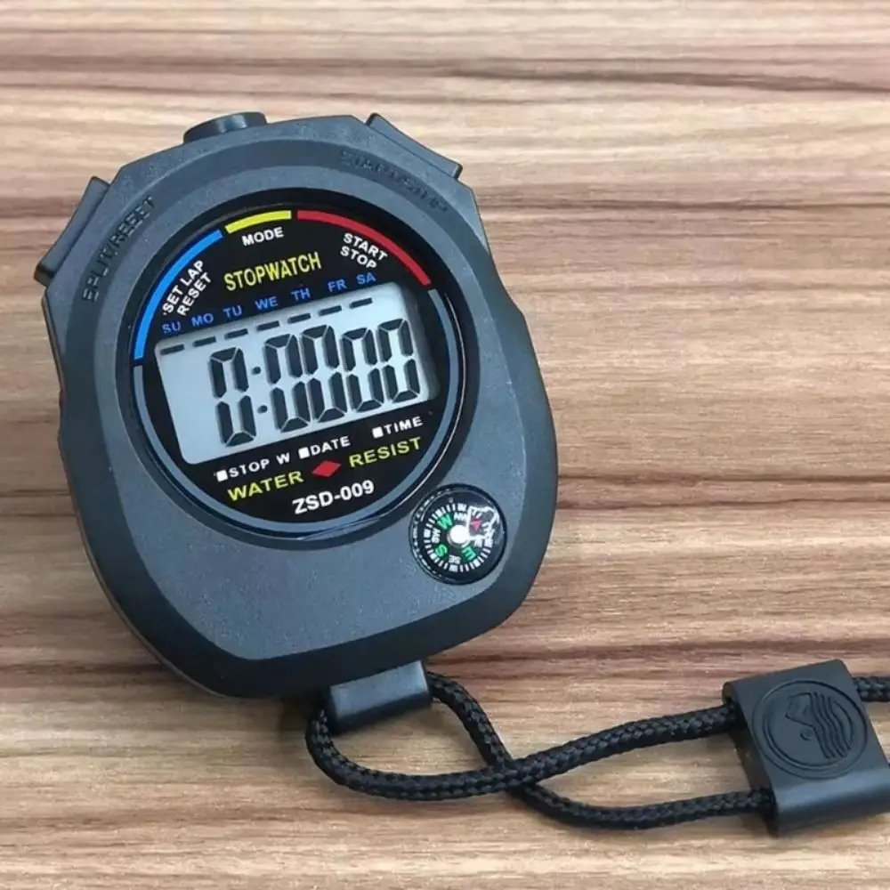 Cronómetro Digital Electrónico de Pantalla Grande, Cronómetro Deportivo Resistente al Agua, Función de Alarma, Cronógrafo Multifunción