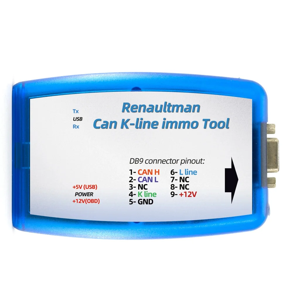 OBDII For Renault V4.05 CAN/K-line Immo Tools Car Anti-theft Programming Tool Read / Write EEPROM DB9 Connector