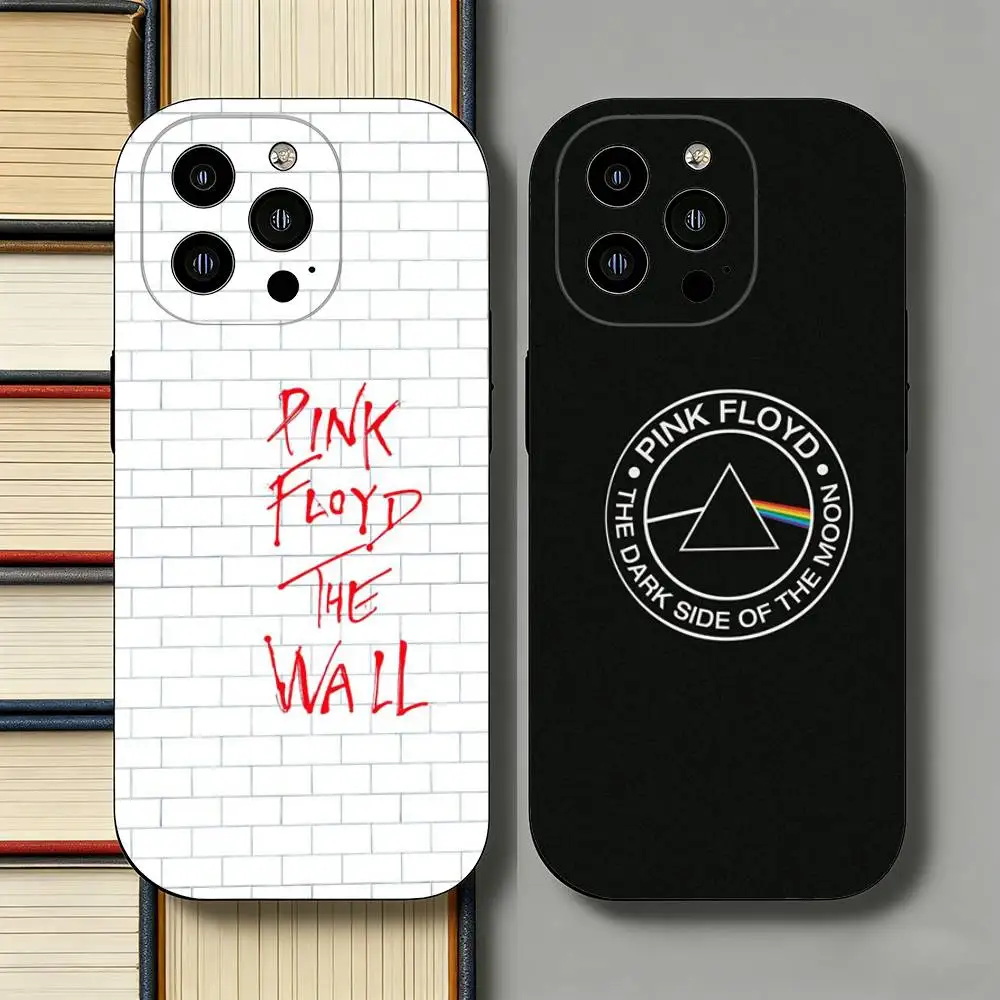 

P-Pink Band F-Floyd Slim Back Phone Case for iPhone 17 Air 16 Pro Max 16e 15 Plus 14 13 Mini 12 11 Protective Cover
