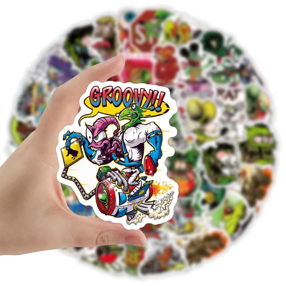 10/30/50PCS Classic Movie Tales of the Rat Fink Sticker Funny Cartoon Graffiti Decal DIY Skateboard Scrapbook Helmet Kids Toy