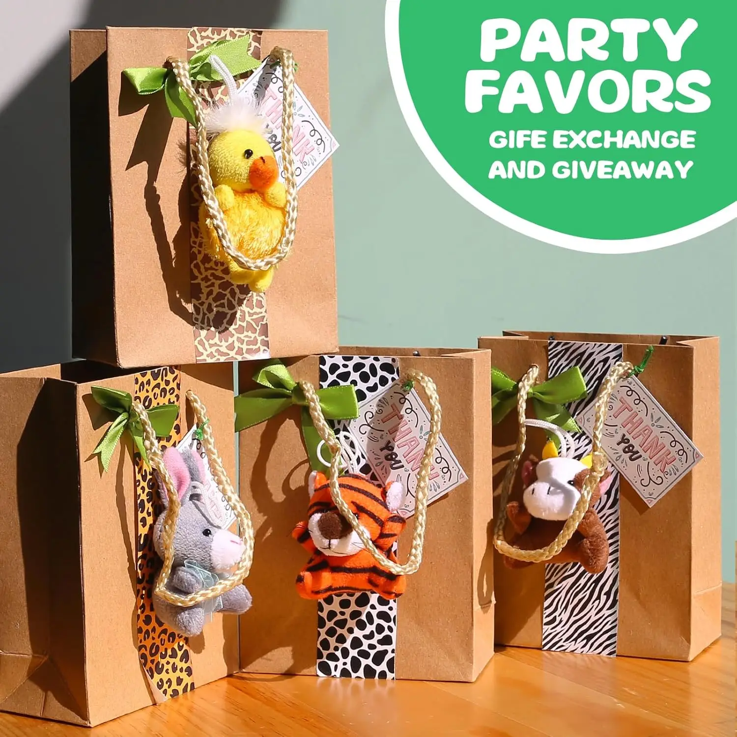 

24-120pcs Mini Plush Stuffed Animal Bulk Small Animal Toys Gifts Favor Tiny Plush Keychain Animals For Party Easter Egg Filler