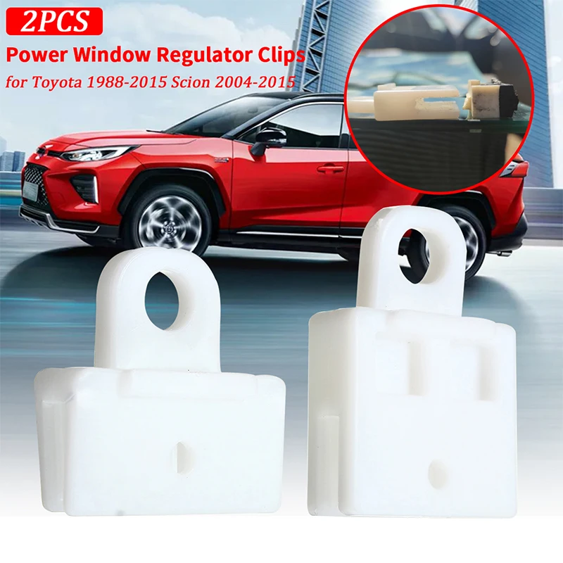 2x Auto Power Fensterheber Clips Fenster Tür Glas Kanal 51337020660   für Toyota 1988-2015 Scion 2004-2015