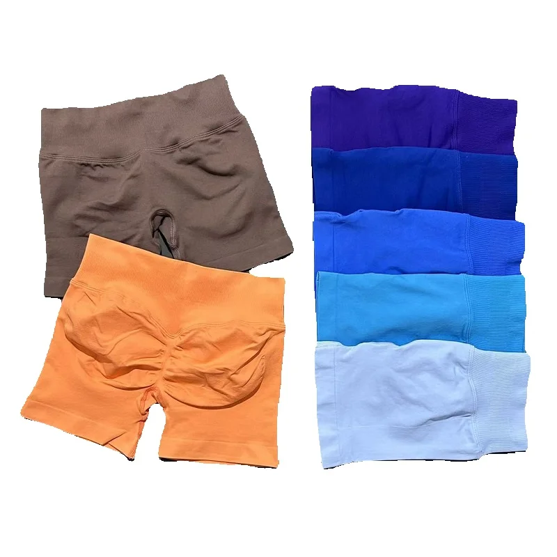 AliExpress NONE Women Gym Shorts Workout Scrunch Butt Seamless Leggings Seamless Yoga Leggings Bicycle Running Sportswear Fitness Sports Shorts
