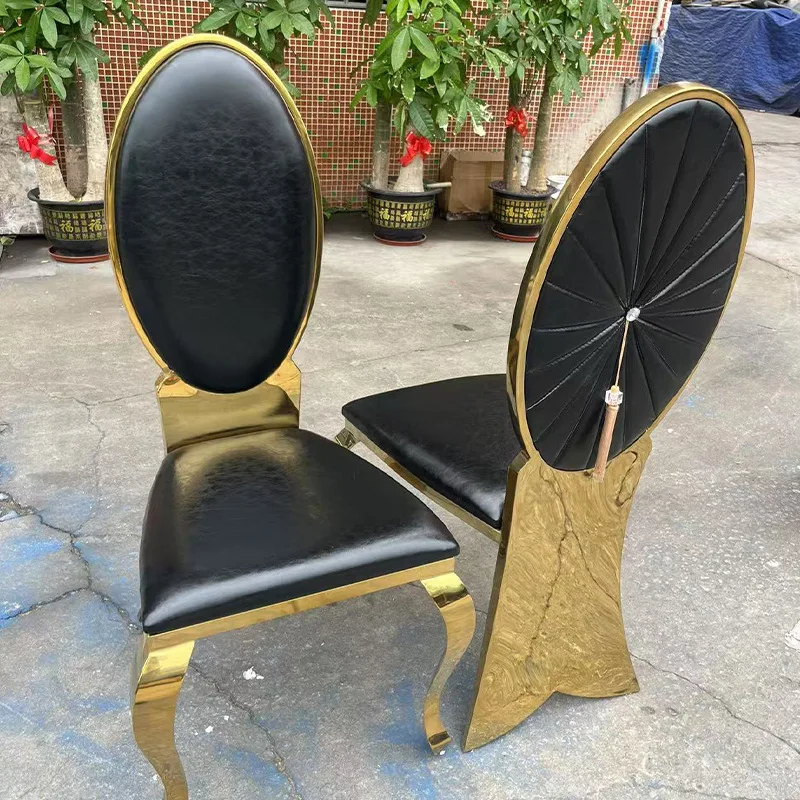 

Hotel banquet special dining chair exquisite black gold appearance comfortable wear-resistant high-quality craftsmanship