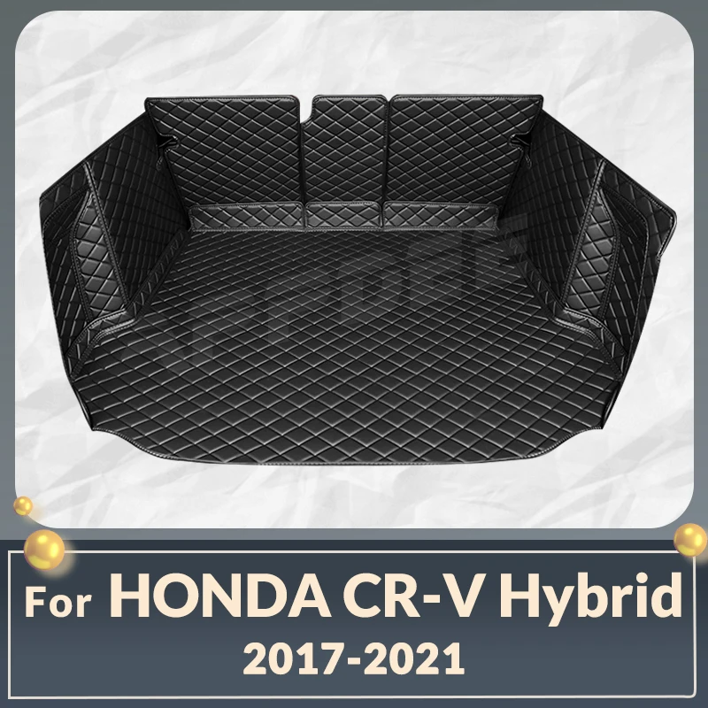 

Auto Full Coverage Trunk Mat For HONDA CR-V Hybrid 2017-2021 20 19 18 Car Boot Cover Pad Interior Protector Accessories