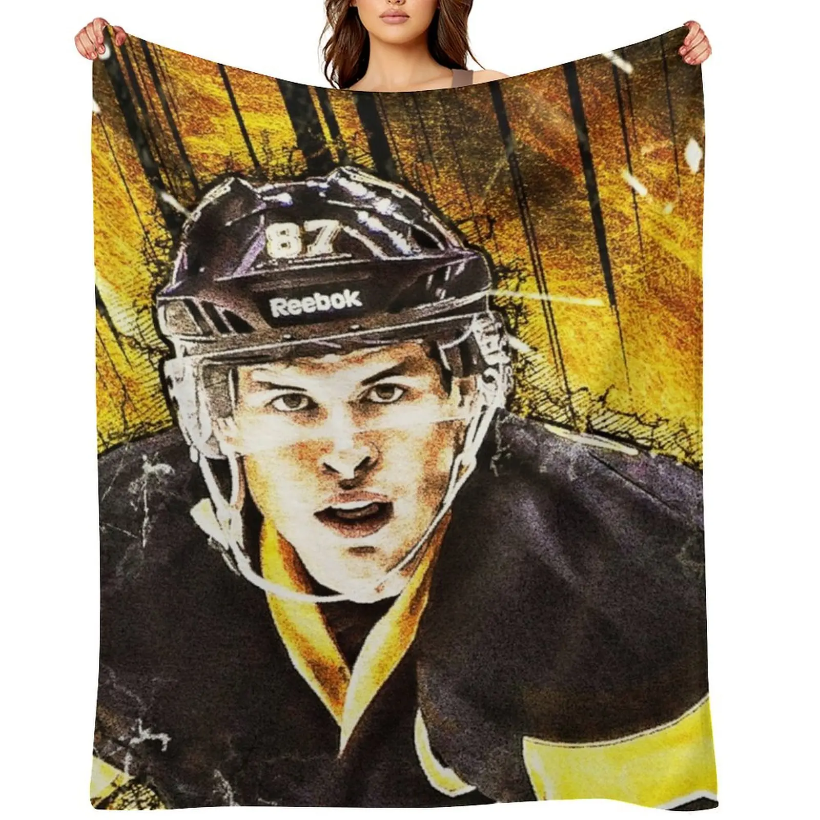 

Sidney Crosby 3#021122 Throw Blanket Soft Big Travel Bed covers Blankets For Sofas Blankets