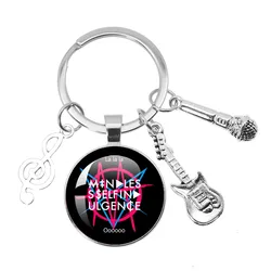 FRANKENSTEIN GIRLS Keychain Mindless Self Indulgence Jamie Hewlett Cartoon 25mm Glass Cabochon Keychain Jewelry Fans Friend Gift
