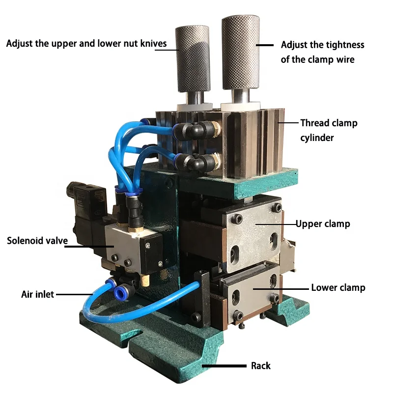 

Hot Sale High Quality Vertical Type Pneumatic Sheathed Multi Core Wire Cable Wire Stripping Peeling Machine Wire Stripper