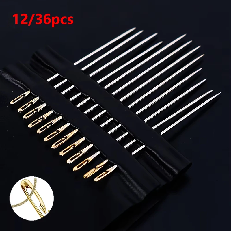 Stainless Steel Patching Needle With Side Opening - Does Not Require A Thread Needle. Home Sewing Tools And Accessories