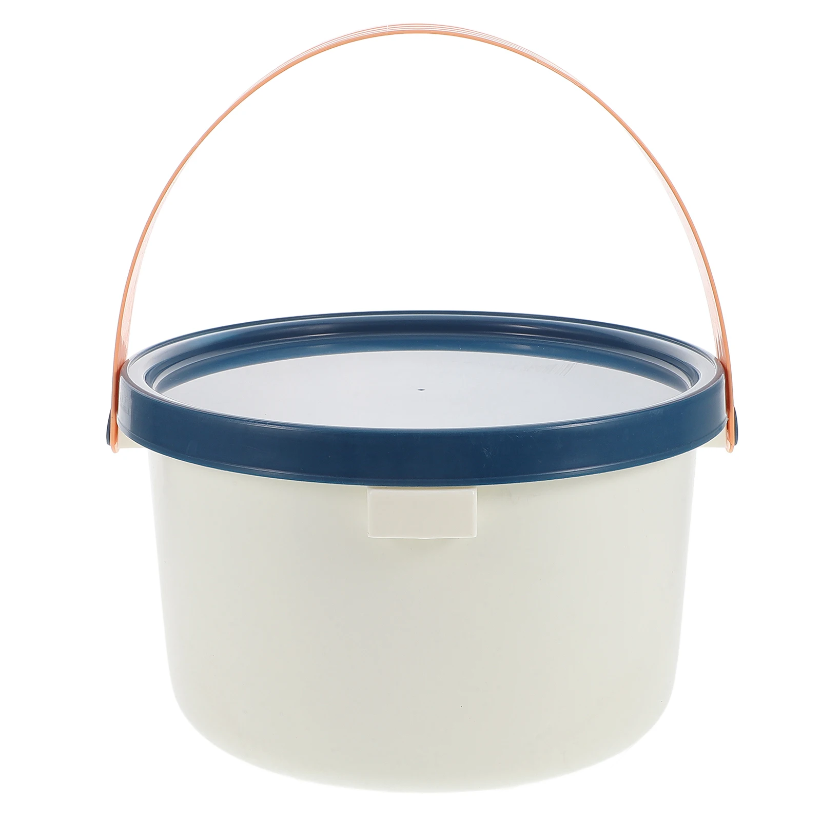 

Portable Hand-held Water Bucket with Lid 5L Capacity for Camping Beach Cleaning Durable Plastic Storage Container