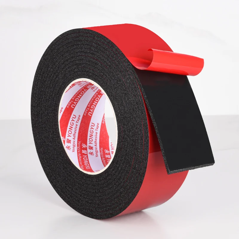 Red Film Black Adhesive Foam Double Sided Tape 0.5mm Fixed Advertising Board High Adhesion Led Light Toy Furniture Manufacturing