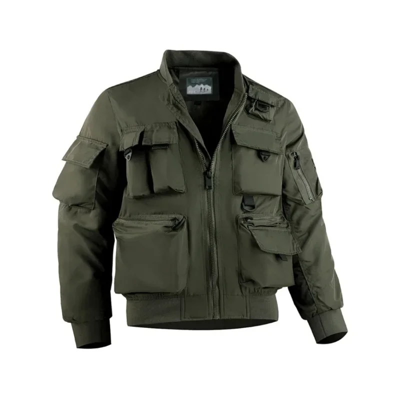 Tactical Jacket Autumn and Winter Menswear Casual and Versatile Trend Outdoor Military Off-road Sports Windproof and Waterproof