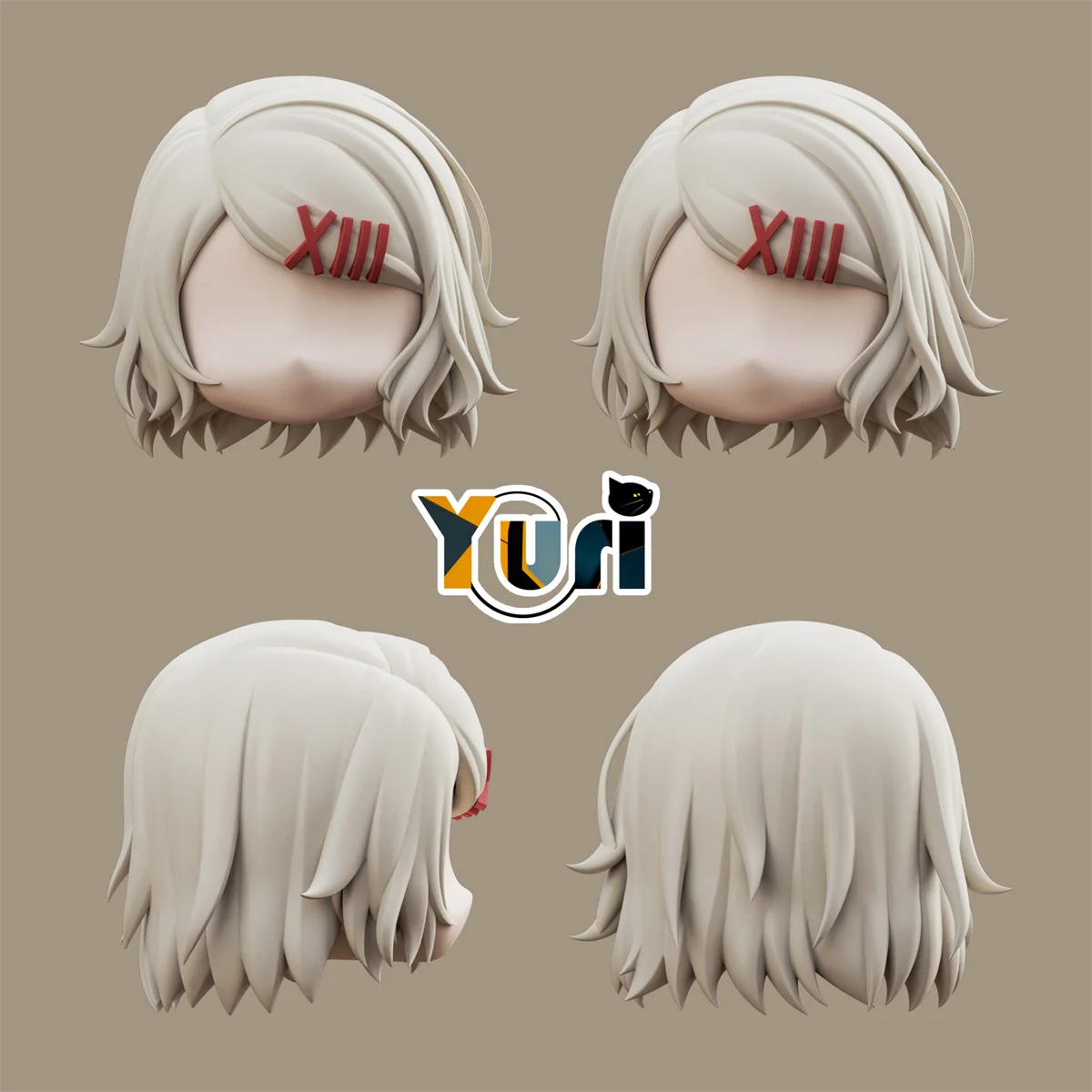 Yuri Anime スズヤ ジューゾー / レイ JUZO SUZUYA REI Handmade OB11 OB22 Hair Wig Detachable Water Paste Face Alternate Cosplay Cute