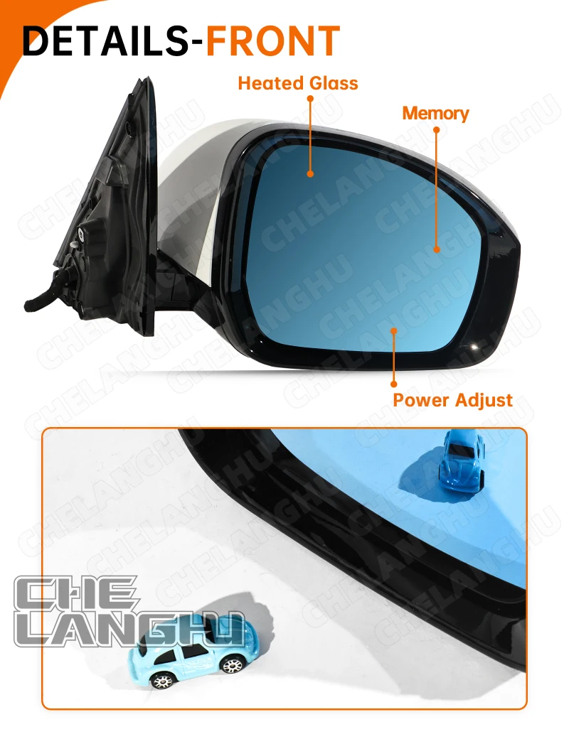 1pc Right Passenger Side Mirror Glass 12 Pins For Land Rover Range Rover Sport 2014 2015 2016 2017 2018 2019 Car Mirror Assembly