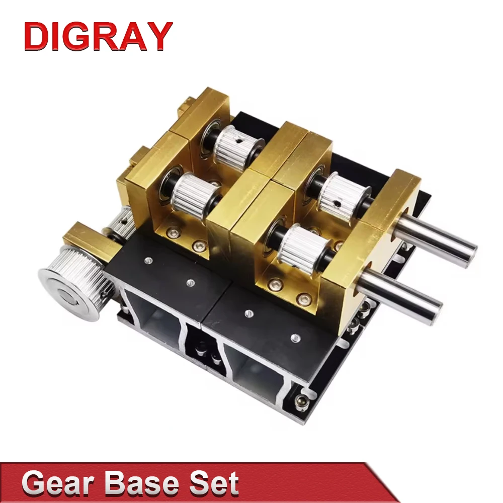 DIGRAY  Gear Base Set Machine Mechanical Parts Guide Rail Set for Co2 Laser Engraving Cutting Machine