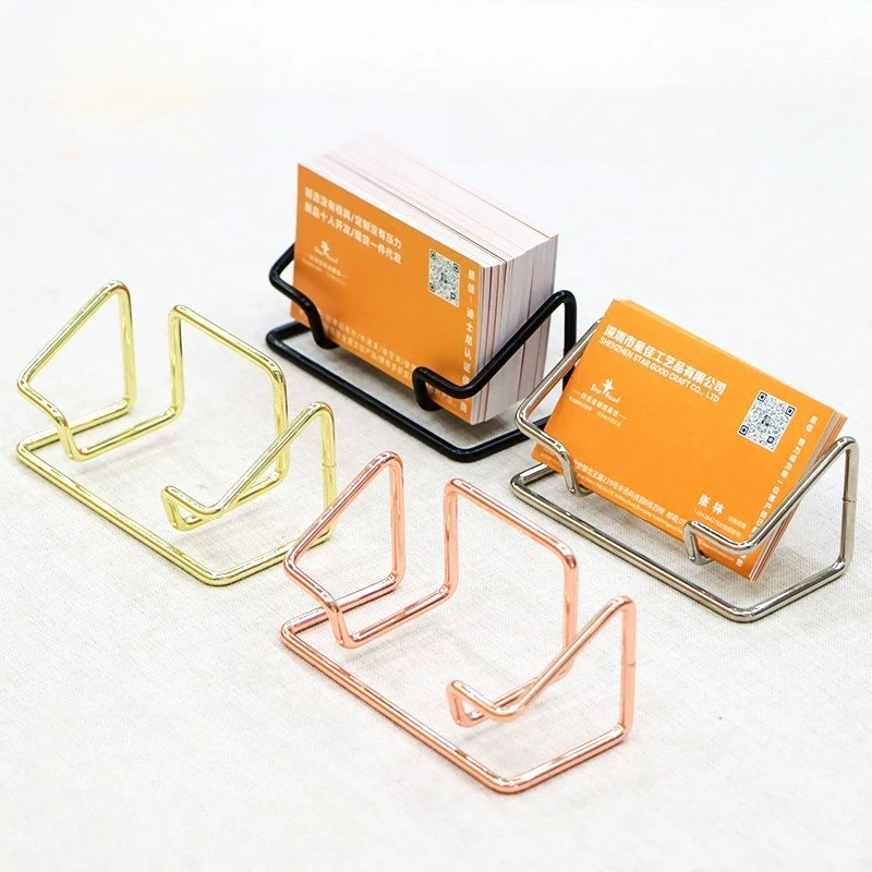 Porta biglietti da visita verticale da tavolo, porta biglietti da visita in metallo, porta biglietti da visita di alta qualità