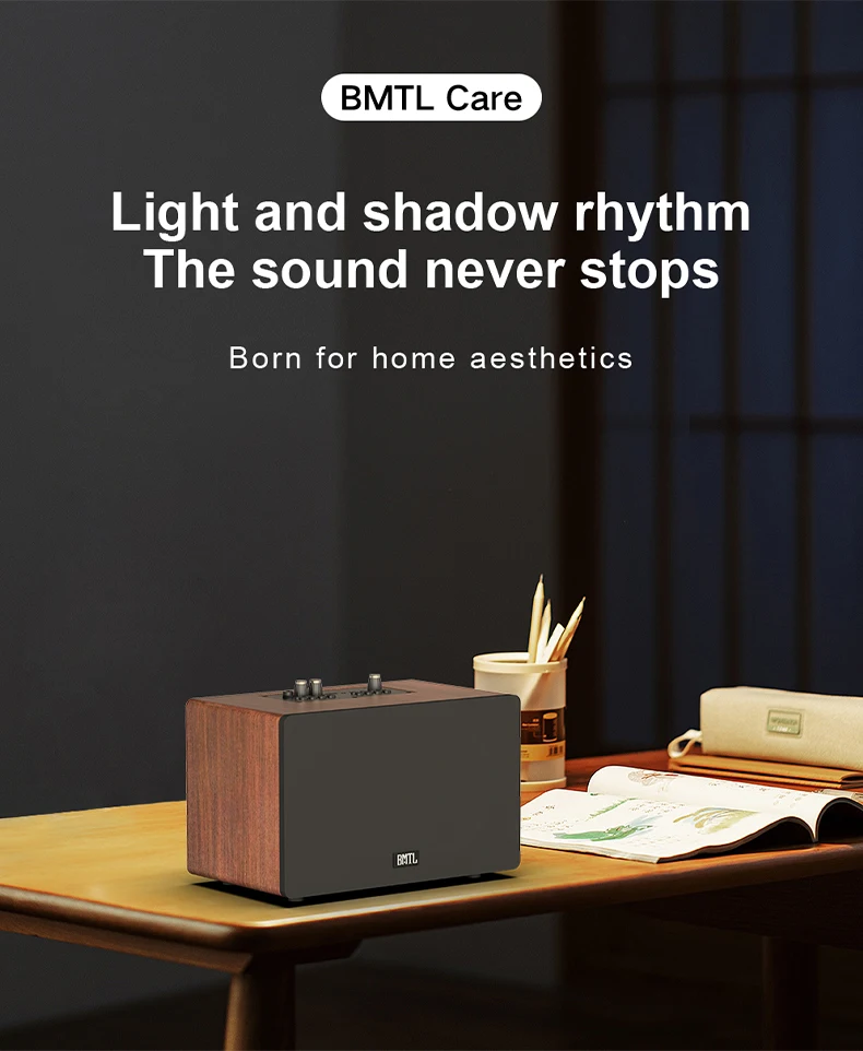 XDobo Care BT 5.3 Wireless Speaker 80W High Power Wooden Cabinet Speaker HD Sound For Home Theater/Outdoor Party Stereo Bass