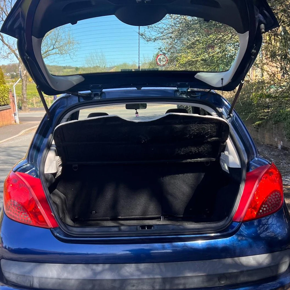 2 Stück für Peugeot 207 WA WC 2006–2013, Gasdruckfedern für Kofferraum-Heckklappe – Hebestützen mit Federn – ersetzt OEM 8731.W0 – Detail 6