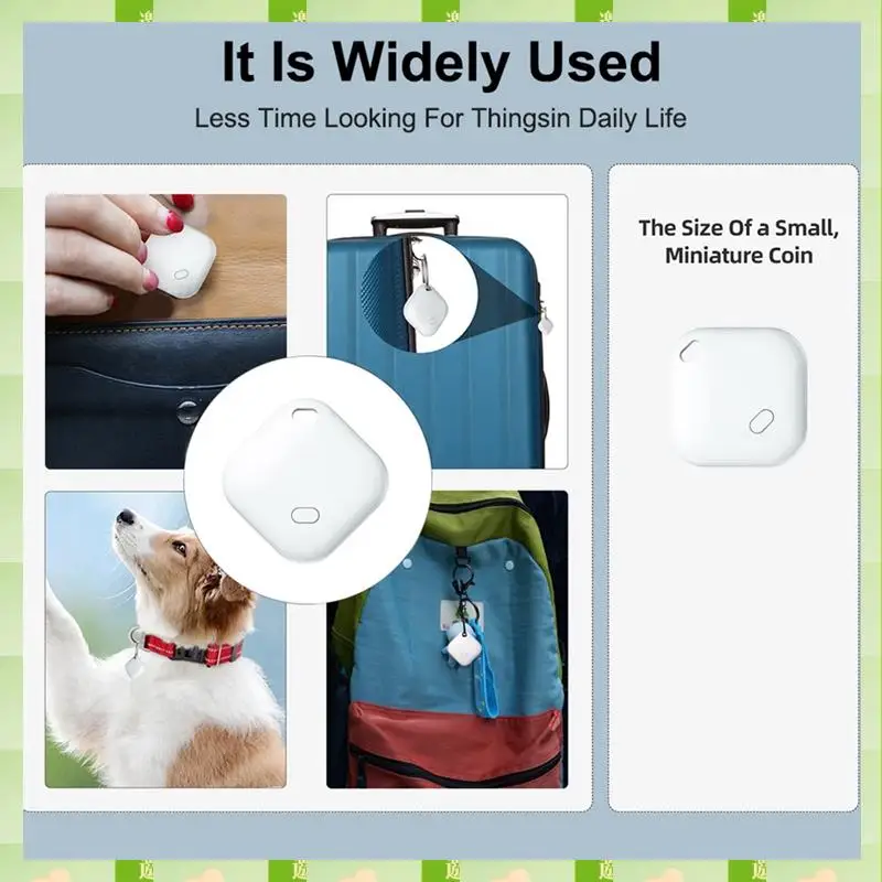 2025 Mini animali domestici Tracker con Trova il mio per localizzatore intelligente Cat Anti smarrimento GPS Track Finder Dog Bluetooth Tag Borsa per bambini Portafoglio Chiave, Mini