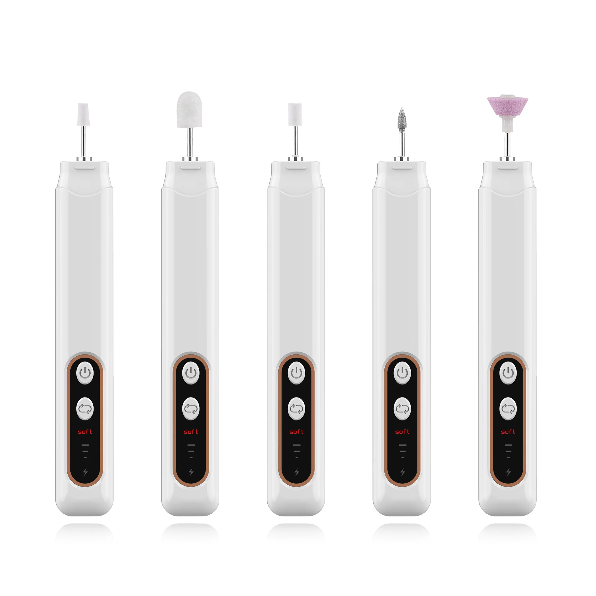 Professionelles Maniküre- und Pediküre-Set, kabelloses elektrisches Nagelfeilen-Set, Nagelbohrmaschine, Hand- und Fußpflege-Werkzeug zum Schleifen von Trim Polish – Detail 13